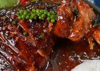 Gà nướng tiêu xanh thơm ngon