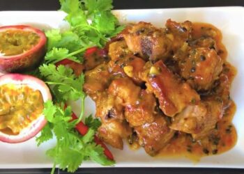 Sườn sốt chanh dây