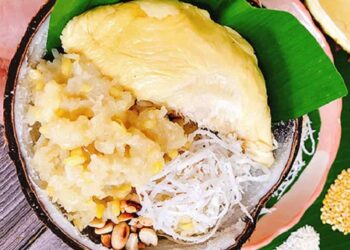 Xôi sầu riêng - Món ngon từ sầu riêng